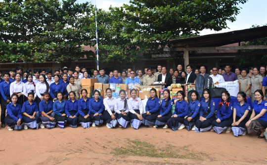 Vice Minister of Education and Sports Delivers Learning Materials and Essentials to Remote Schools in Savannakhe